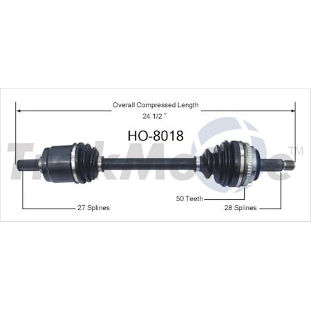 Surtrack Axle Cv Axle Shaft, Ho-8018 HO-8018